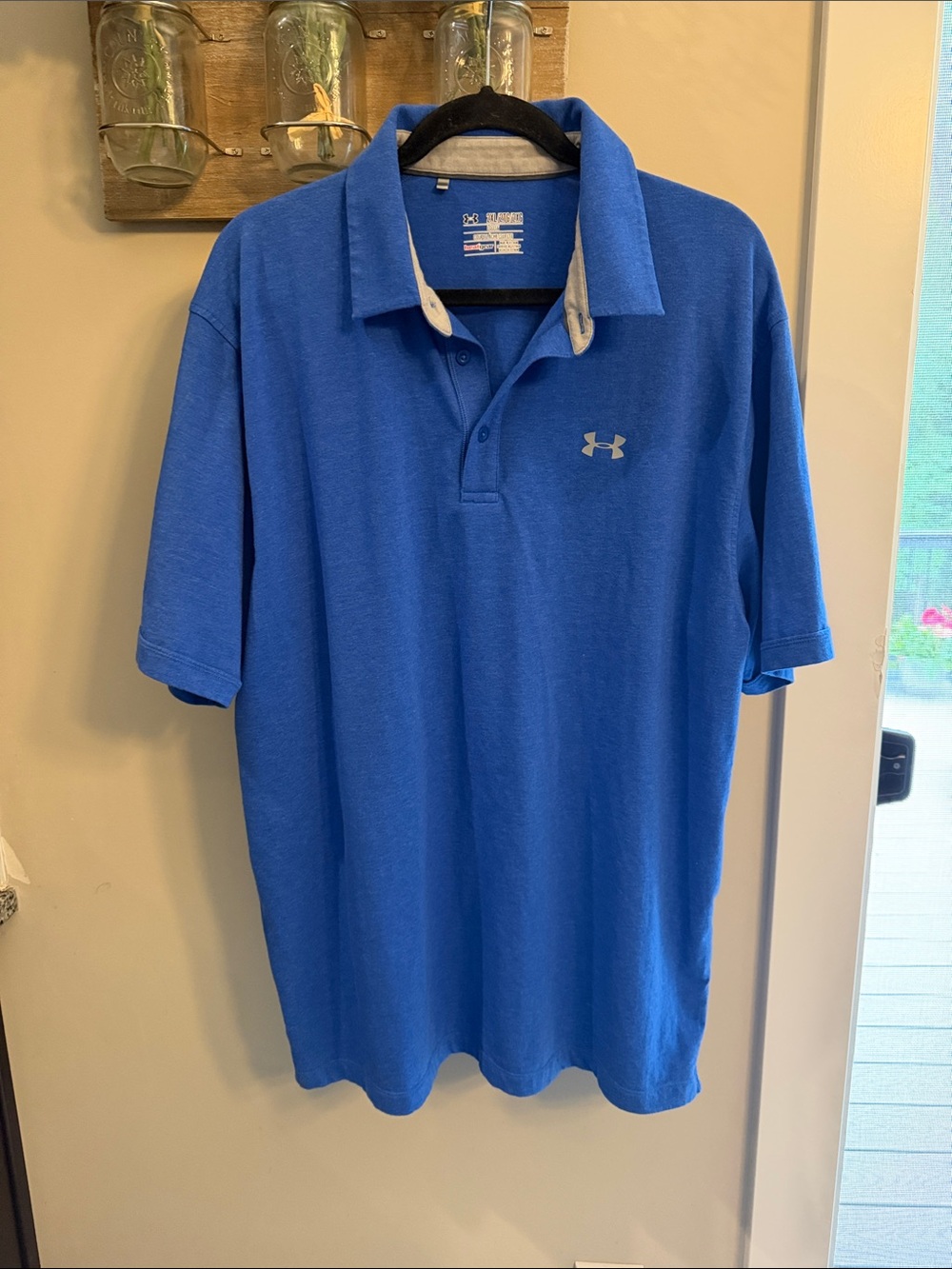 Under Armour Blue Polo Heatgear